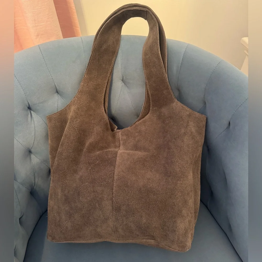Roost Suede Leather Hobo Bag